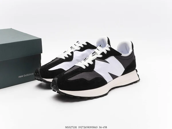 New Balance 327 Black n White